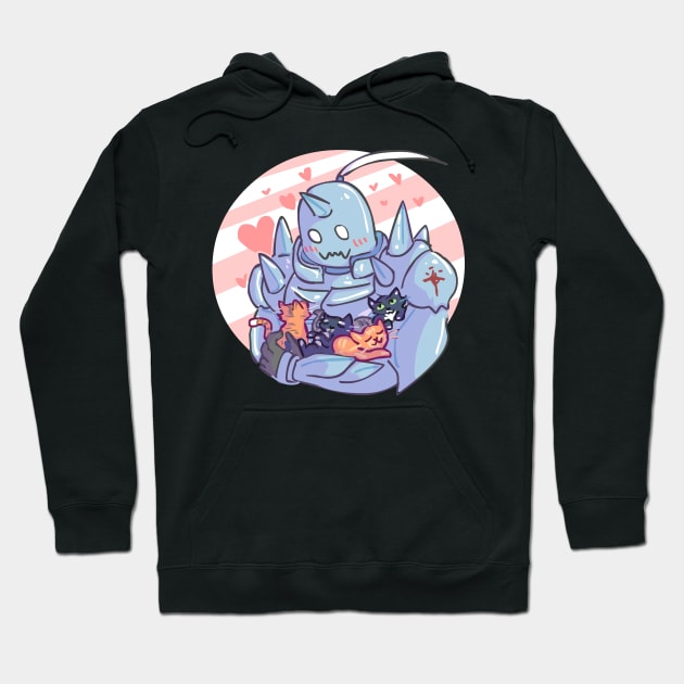 Fullmetal Alphonse and Kittens Hoodie by sky665